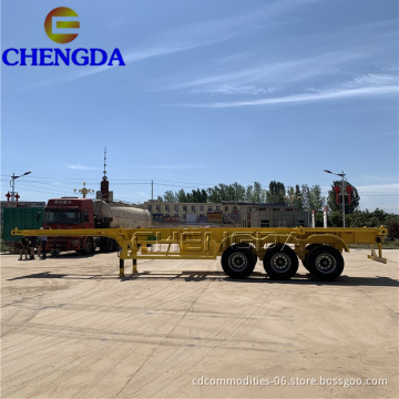 Brand New 3 Axles Container Skeleton Semi Trailer